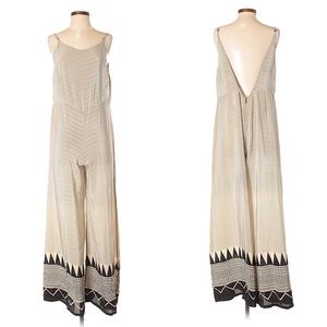 ANTHROPOLOGIE Gorgeous Anu 100% Silk Jumpsuit, 0